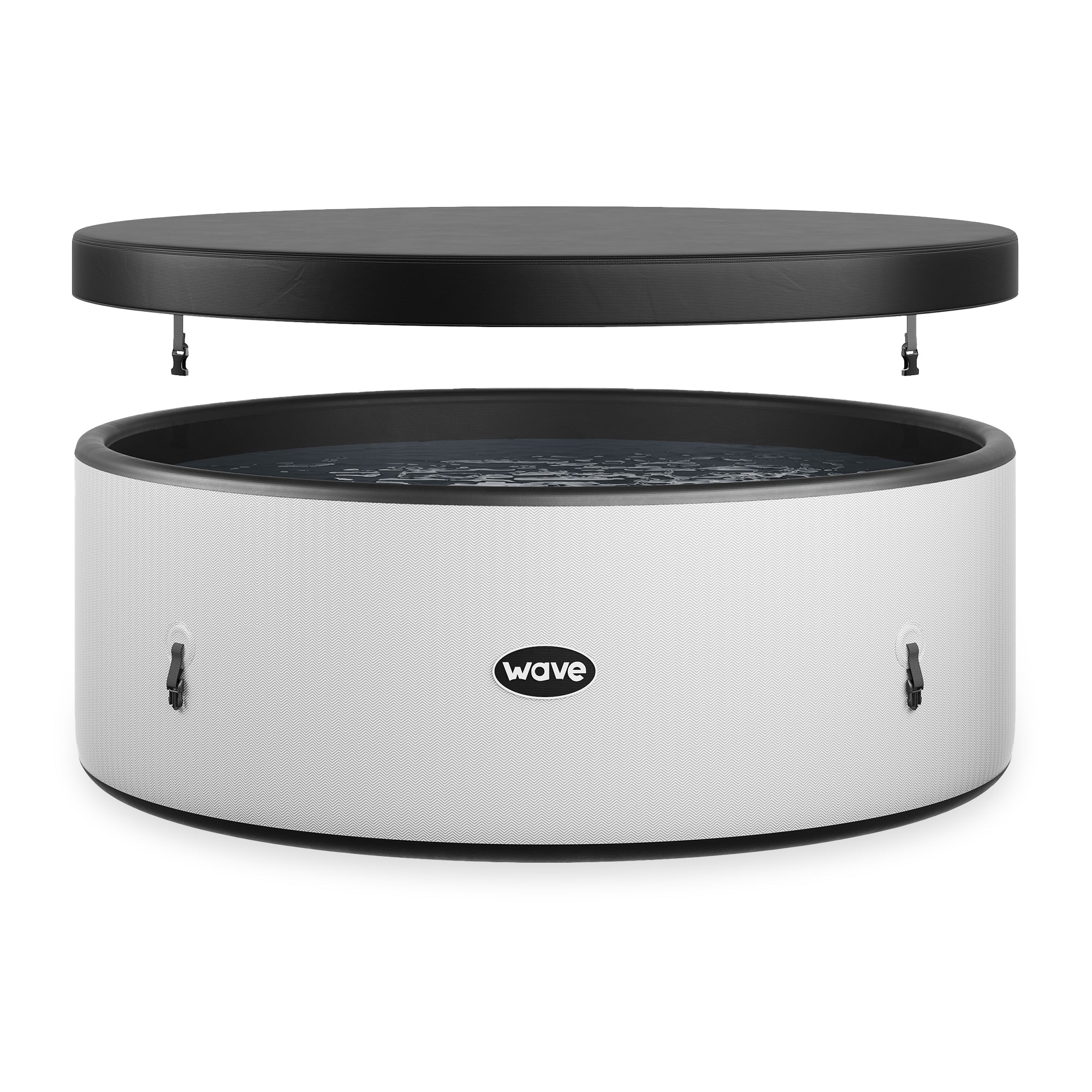 Ontario | 4/6 Person Round Drop Stitch Hot Tub | Herringbone Drop Stitch Spa Wave Spas USA