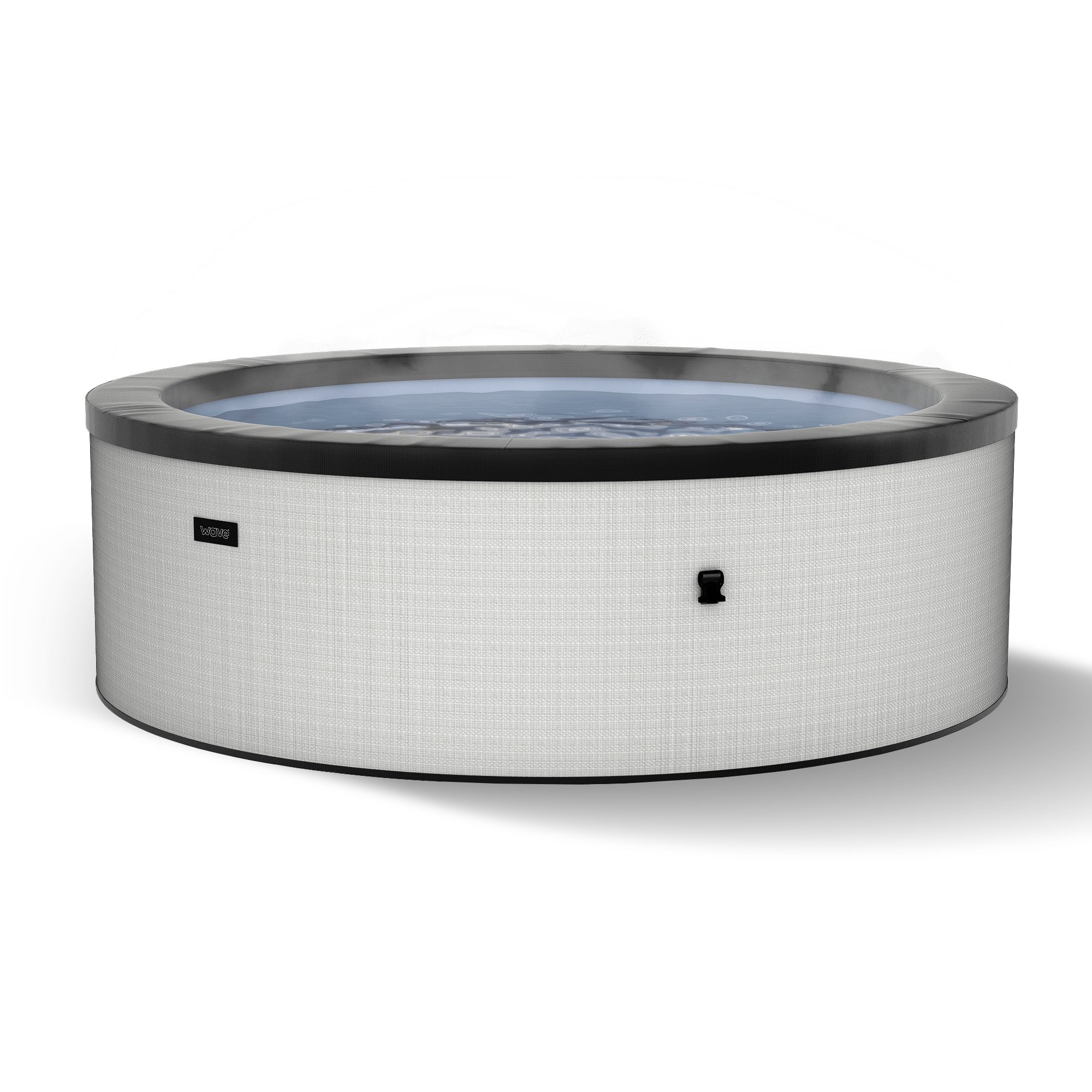 Tahoe | 4/6-Person Eco Foam Hot Tub | Built-In Integrated Heater Eco Foam Spas Wave Spas Graphite Gray Standard 4 Person | 61x27"