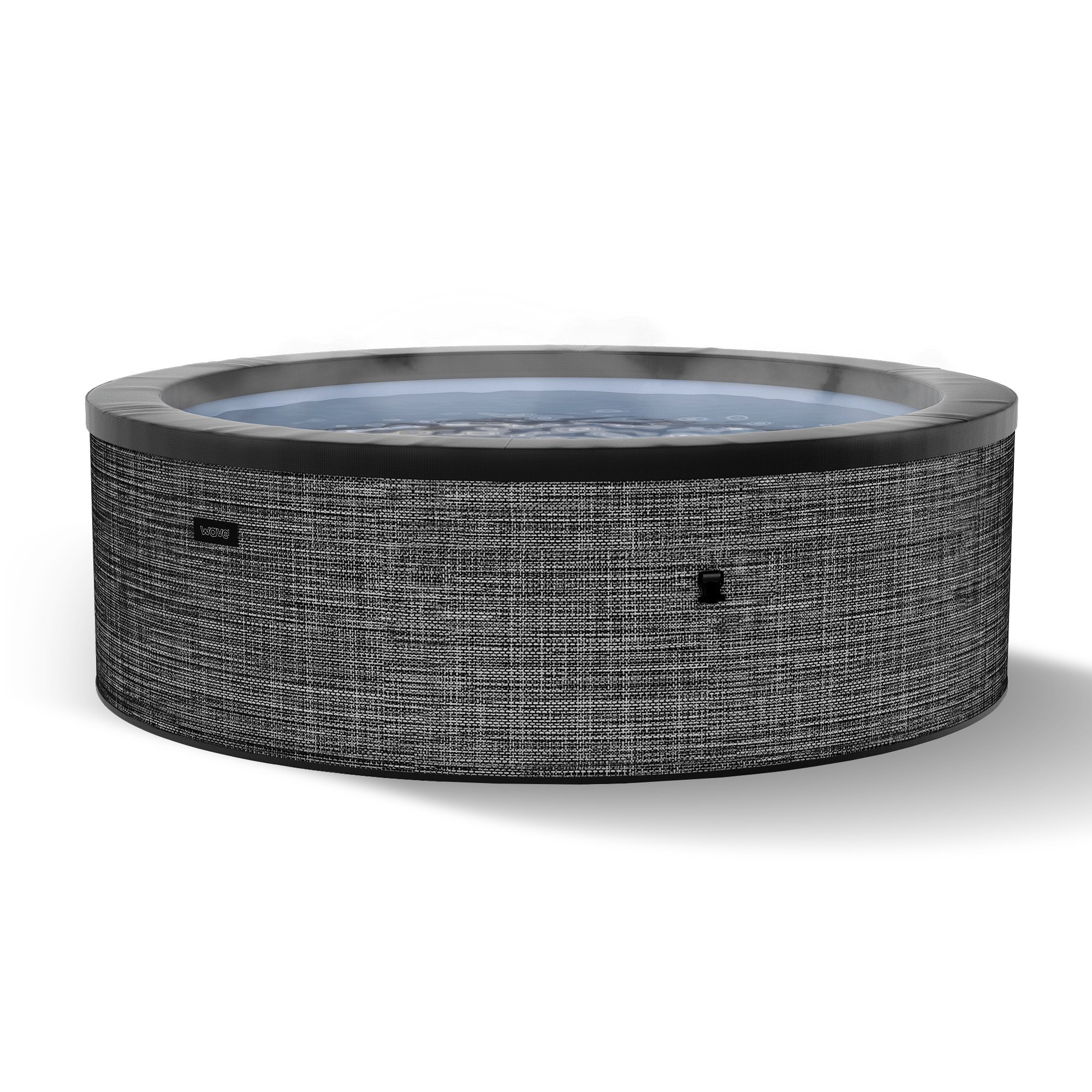 Tahoe | 4/6-Person Eco Foam Hot Tub | Built-In Integrated Heater Eco Foam Spas Wave Spas Flint Gray Standard 6 Person | 72x27"