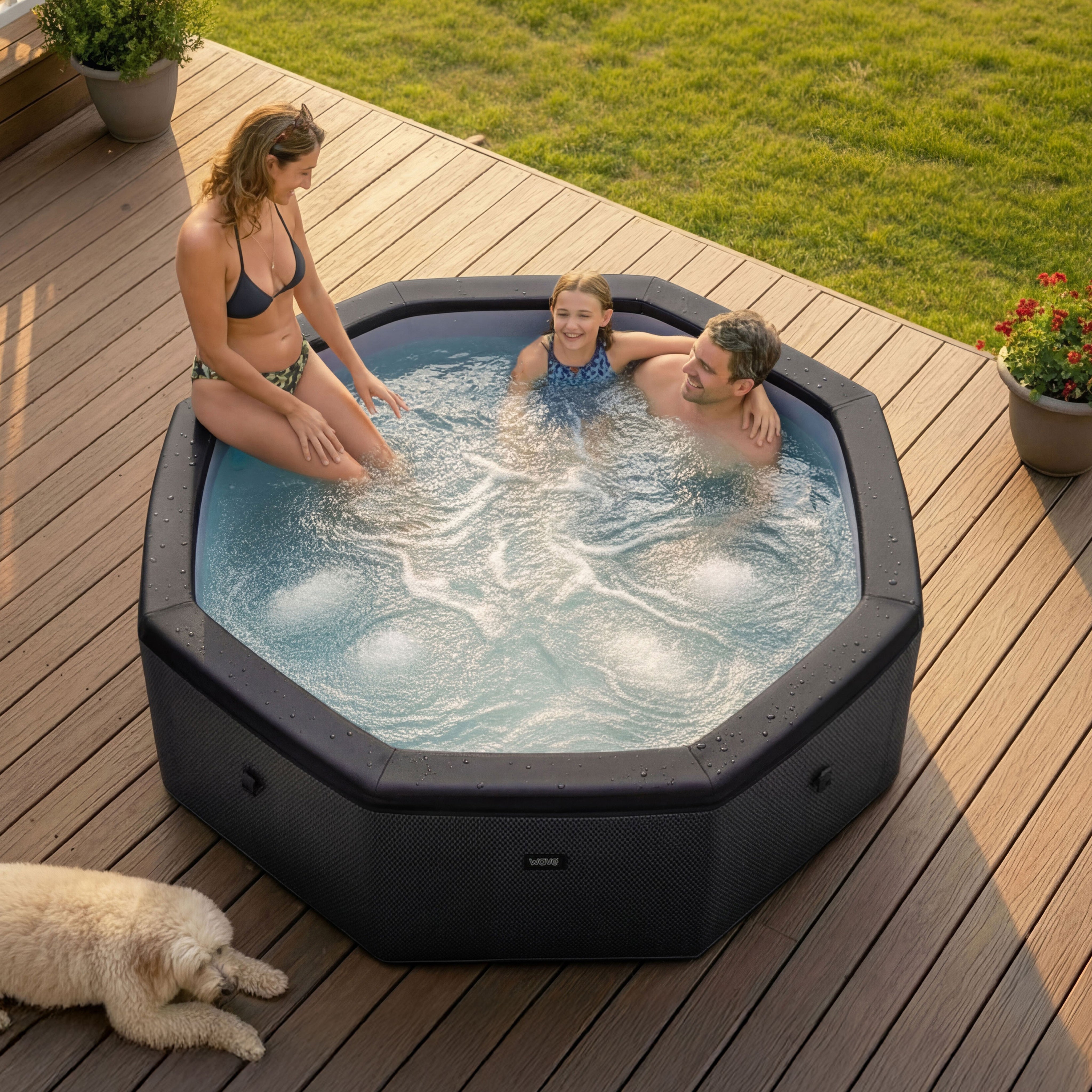 Como | 6-Person Eco Foam Hot Tub | Built-In Integrated Heater