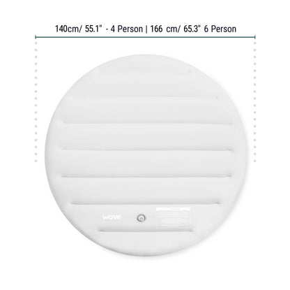 Thermally Efficient Inflatable Cover | Round | White Covers Wave Spas