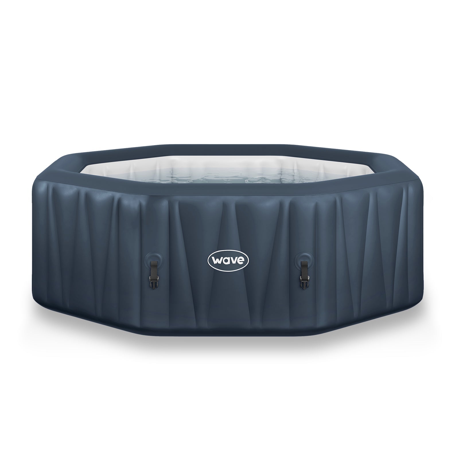 Aegean | 6-Person Inflatable Hot Tub | Built-In Integrated Heater Inflatable Spa Wave Spas Navy 6 Person | 77x25.6" data-contona-source