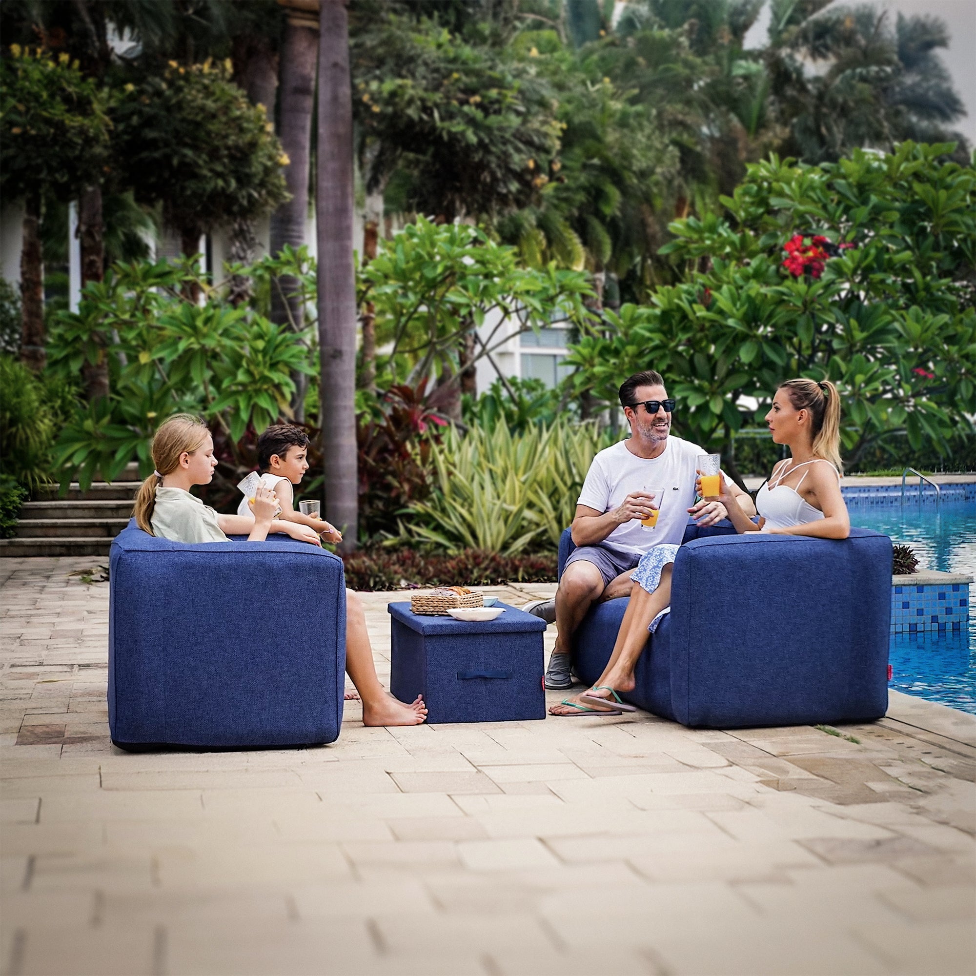 Chair and Double Sofa Set Furniture Wave Spas USA