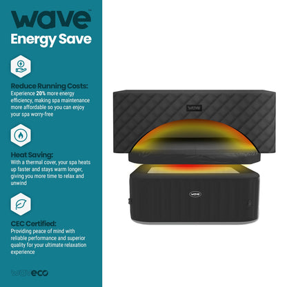 Energy Save Thermal Hot Tub Cover Covers Wave Spas USA