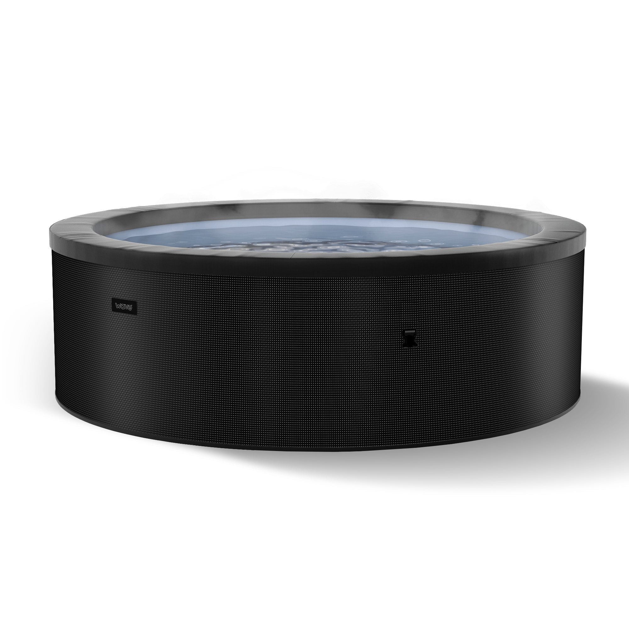Tahoe | 4/6-Person Eco Foam Hot Tub | Built-In Integrated Heater Eco Foam Spas Wave Spas Charcoal Black Standard 4 Person | 61x27"  data-contona-source