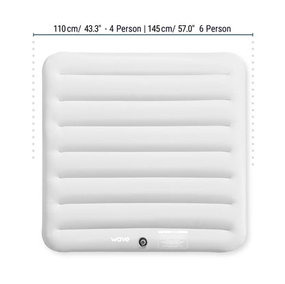Thermally Efficient Inflatable Cover | Square | White Covers Wave Spas