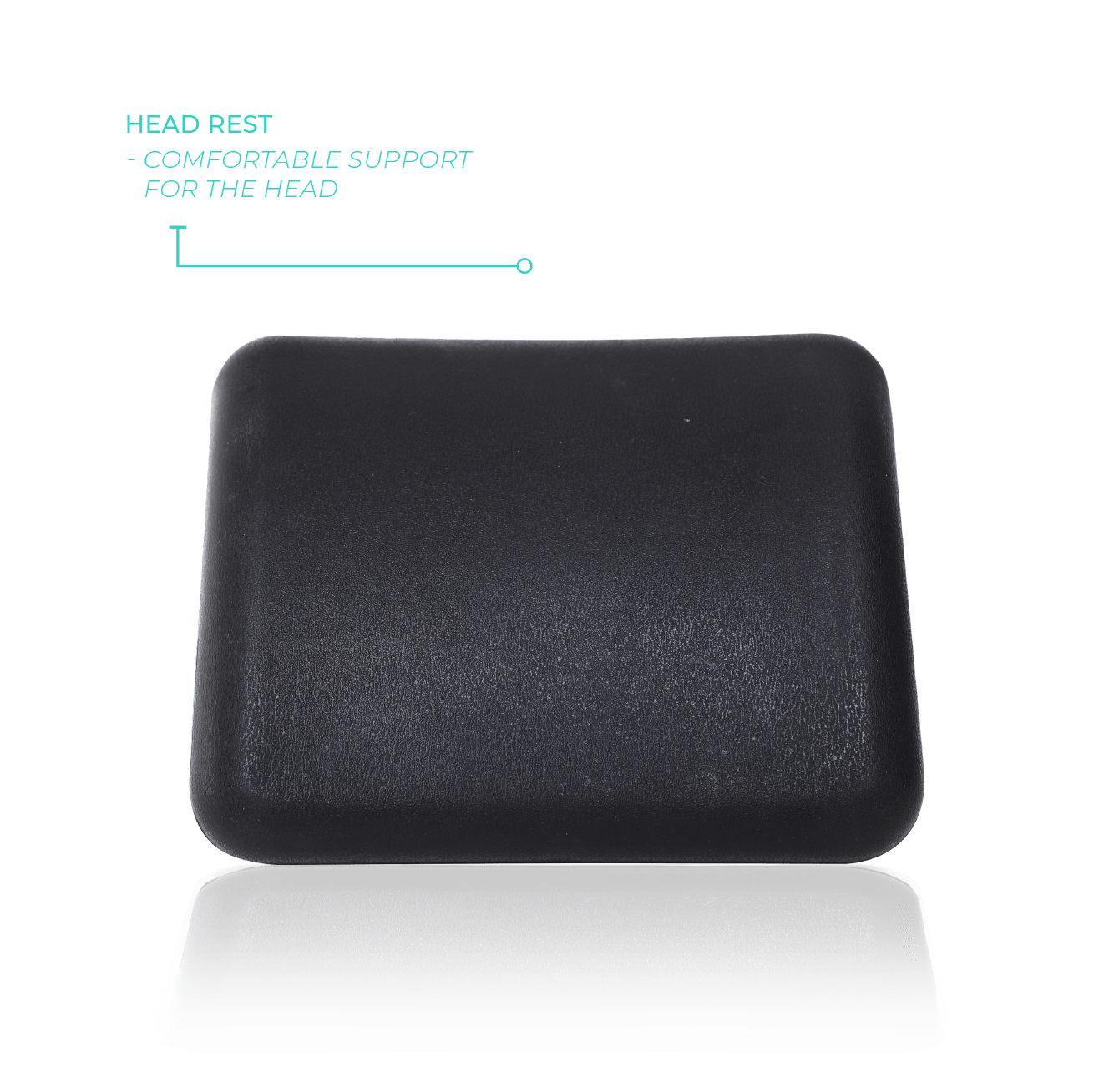 2-in-1 Head Rest & Drinks Holder | Osaka | Black Head Rests Wave Spas