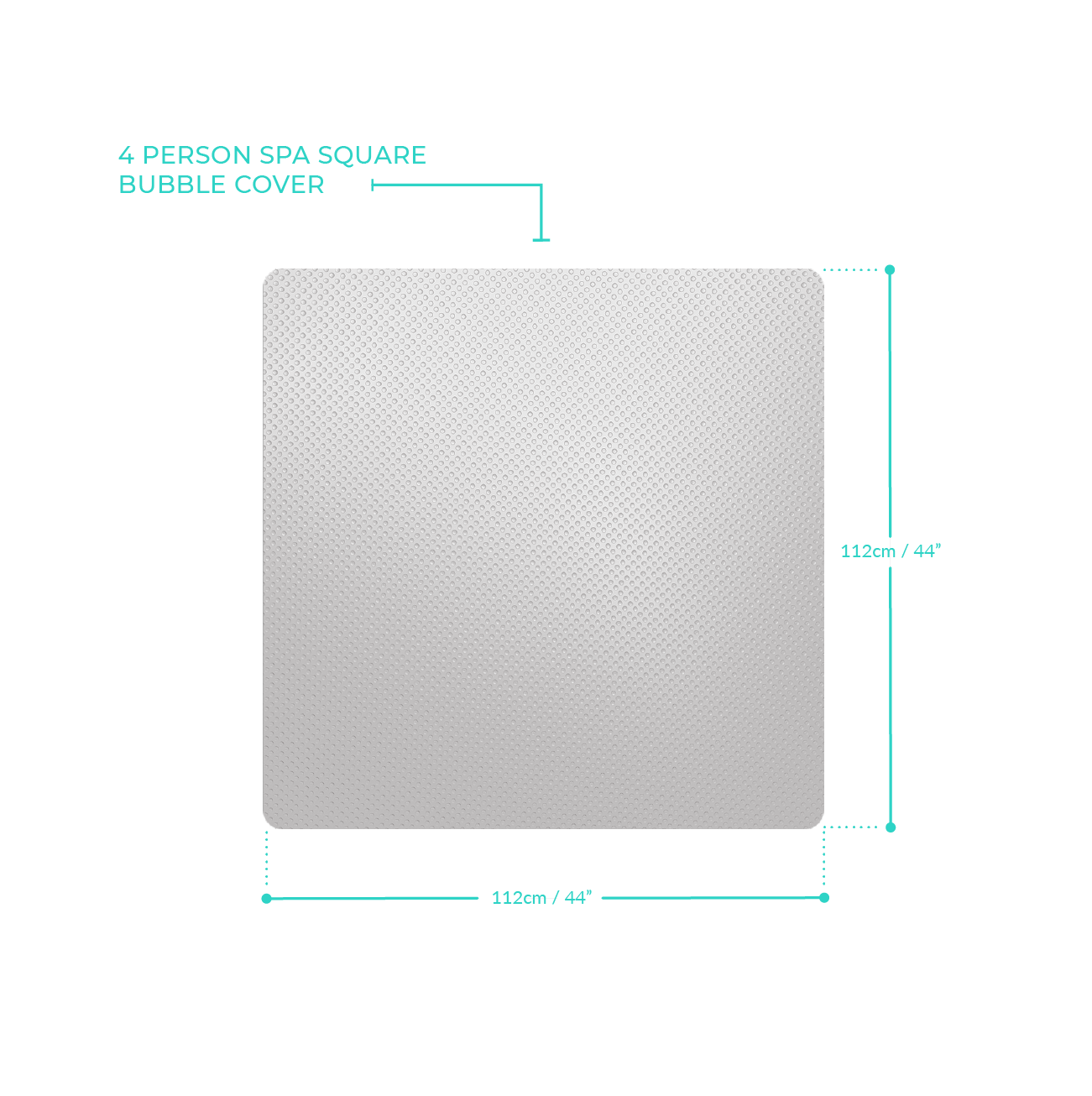 Energy-Saving Eco Liner | Square | 4 Person Covers Wave Spas